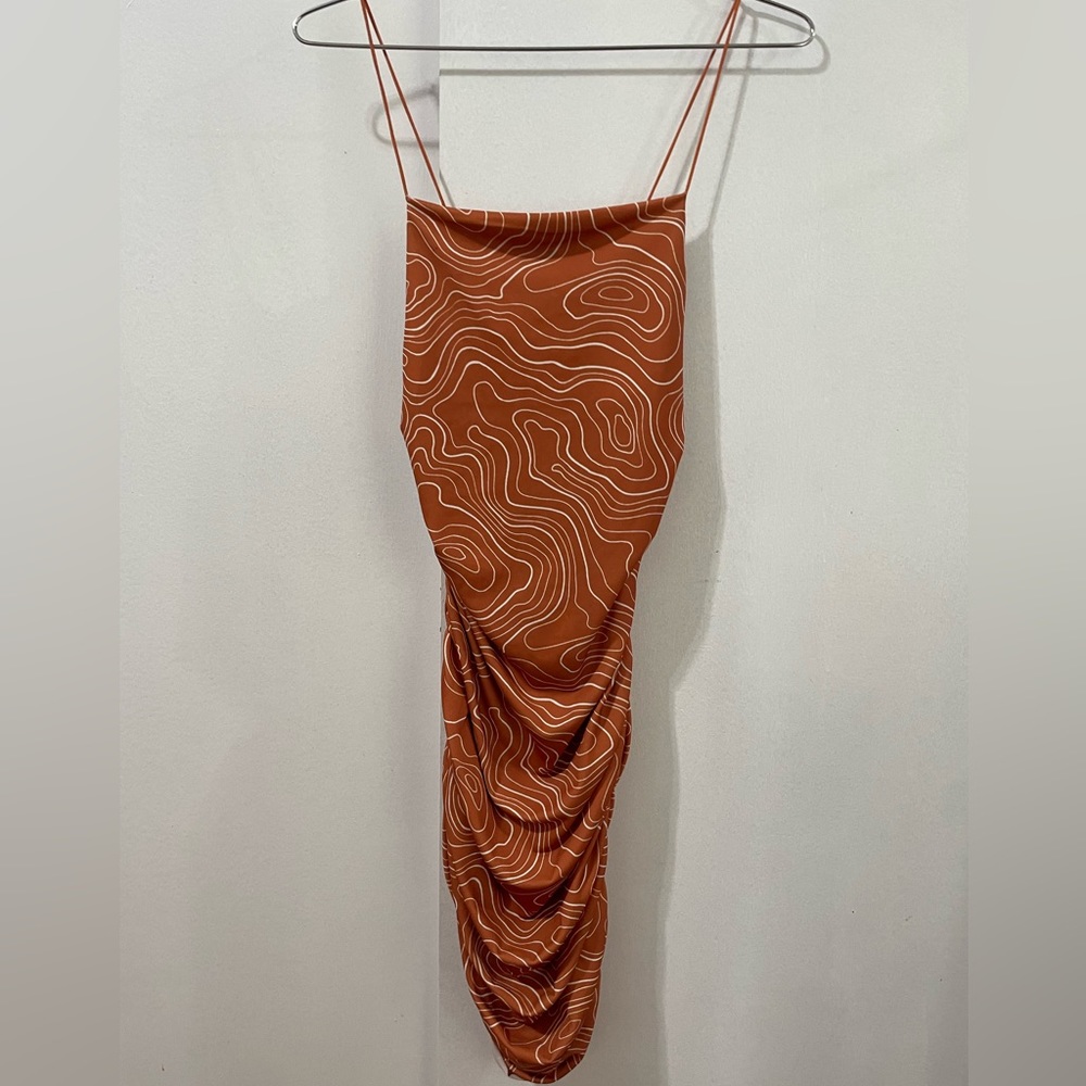 Women’s Abstract print Bodycon Mindi Dress